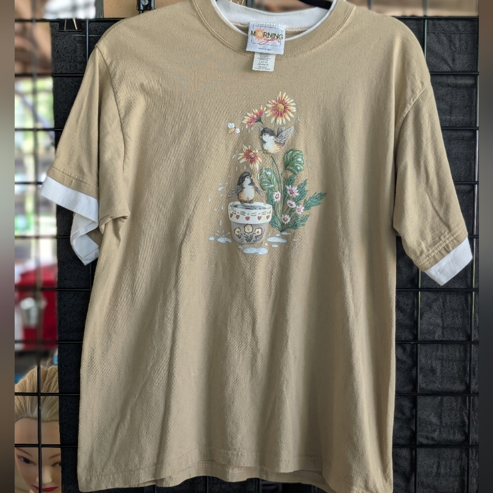 Vintage Womans Graphic Garden T-Shirt